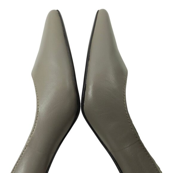 Bella Vita WOW Taupe Pump Womens Size 5 M Kitten Heel Kidskin Leather NEW - Picture 12 of 15